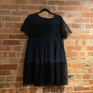 Ann Taylor Loft Blue Lace Dress